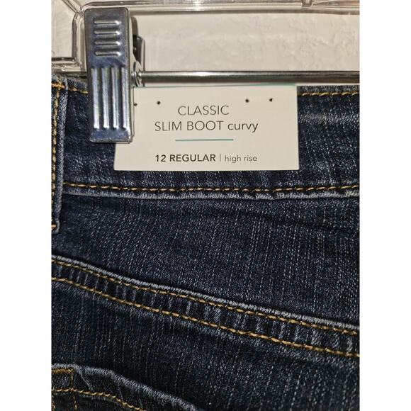 NWT! M Jeans By Maurices Women’s Sz 12 Regular Curvy Classic Boot Cut High-Rise - Picture 7 of 10